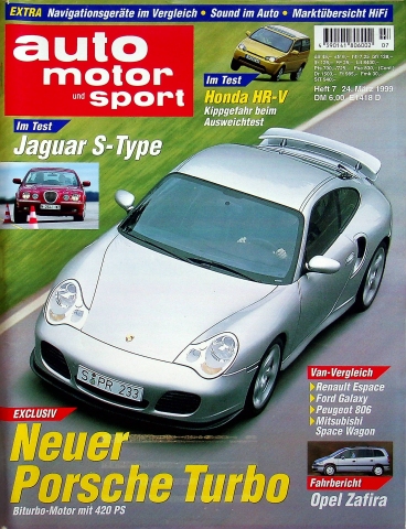 Deckblatt Auto Motor und Sport (07/1999)